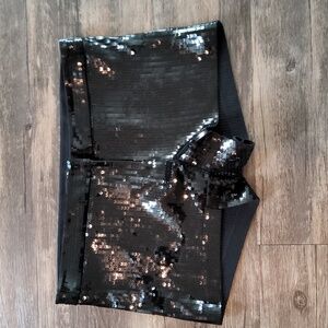 Express Black Sequin Shorts Hotpants